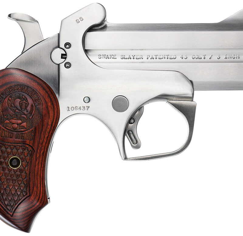Bond Arms BASS Snakeslayer Original 45 Colt (Long Colt) 410 Gauge 2rd Shot 3.50" Stainless w/Rosewood Grips