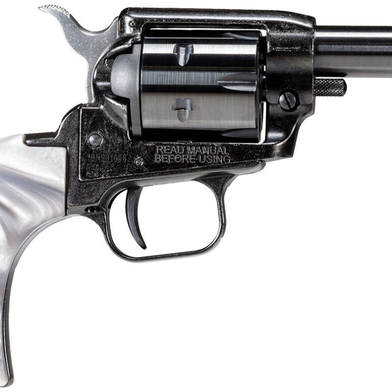 Heritage Mfg BK22B3GPRL Barkeep  22 LR 6 Shot, 3" Black Oxide Steel Barrel, Black Oxide Zinc Alloy Frame, Black Oxide Cylinder, Gray Pearl Grip, Manual Safety, Exposed Hammer