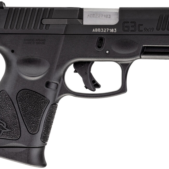 Taurus 1G3C931MA G3C *MA Compliant 9mm Luger Caliber with 3.26" Barrel, 10+1 Capacity, Black Finish Picatinny Rail Frame, Serrated Matte Black Tenifer Steel Slide & Polymer Grip Includes 3 Mags