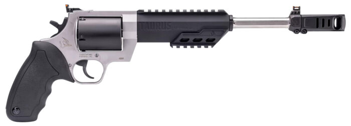 Taurus 2460105RH Raging Hunter  460 S&W Mag 5rd 10.50" Matte Black Oxide Barrel & Cylinder Matte Stainless Steel Frame Black Rubber with Integrated Cushion Insert Grip