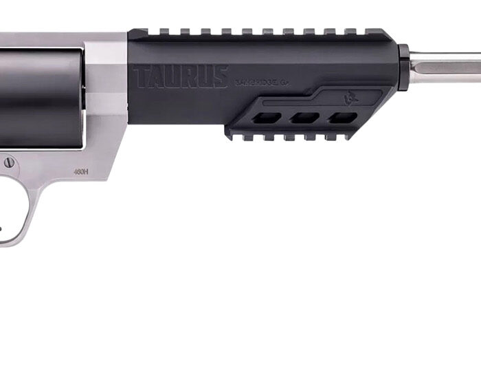 Taurus 2460105RH Raging Hunter  460 S&W Mag 5rd 10.50" Matte Black Oxide Barrel & Cylinder Matte Stainless Steel Frame Black Rubber with Integrated Cushion Insert Grip