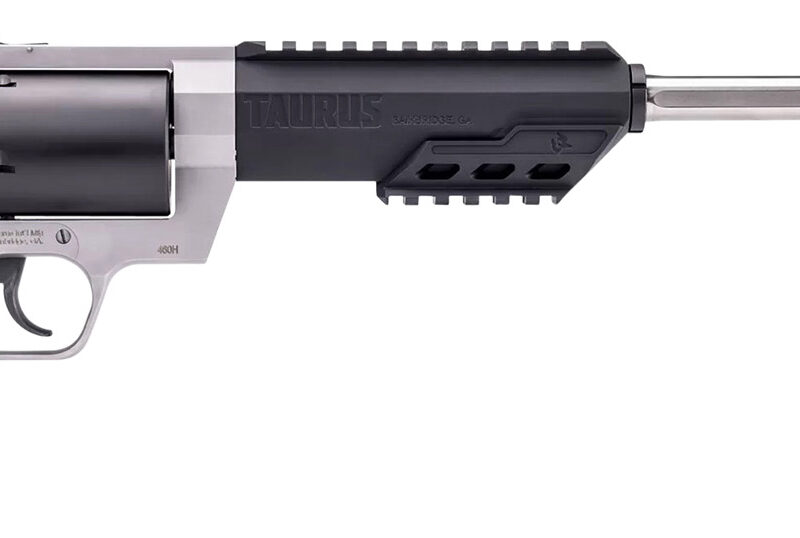 Taurus 2460105RH Raging Hunter  460 S&W Mag 5rd 10.50" Matte Black Oxide Barrel & Cylinder Matte Stainless Steel Frame Black Rubber with Integrated Cushion Insert Grip