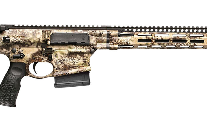 Daniel Defense 0215800300047 DD5 V4 Hunter 260 Rem 18" 5+1 Kryptek Highlander Black 6 Position w/SoftTouch Overmolding Stock Black Polymer Grip Right Hand