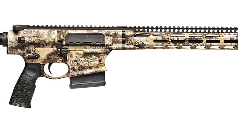Daniel Defense 0215800300047 DD5 V4 Hunter 260 Rem 18" 5+1 Kryptek Highlander Black 6 Position w/SoftTouch Overmolding Stock Black Polymer Grip Right Hand