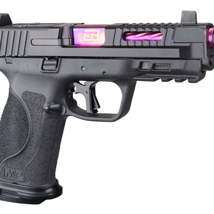 Ed Brown MPF2 Fueled M&P F2 9mm Luger 17+1 4.25" Purple Match Grade Threaded Barrel, Polymer Frame w/Picatinny Accessory Rail, Serrated/Optic Cut Stainless Steel Slide w/Nitride Finish, Polymer Grip