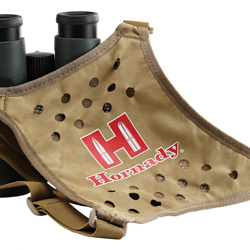 Hornady 99121 Binocular Harness  Tan Red Logo Elastic Straps