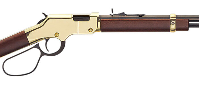 Henry H004ML Golden Boy Large Loop 22 WMR Caliber with 12+1 Capacity, 20.50" Blued Barrel, Brasslite Metal Finish & American Walnut Stock Right Hand (Full Size)