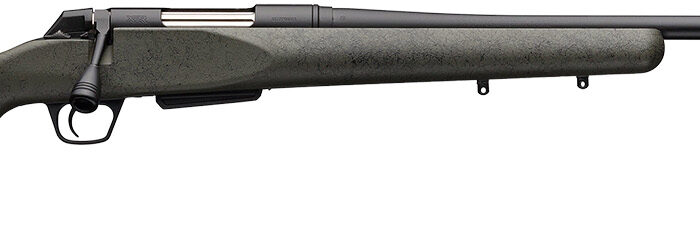 Winchester Guns 535732299 XPR SR 6.8 Western Caliber with 3+1 Capacity, 24" Threaded Barrel, Black Perma-Cote Metal Finish & Black Webbed Green Grayboe Renegade Long Range Stock Right Hand (Full Size)