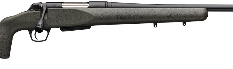 Winchester Guns 535732299 XPR SR 6.8 Western Caliber with 3+1 Capacity, 24" Threaded Barrel, Black Perma-Cote Metal Finish & Black Webbed Green Grayboe Renegade Long Range Stock Right Hand (Full Size)