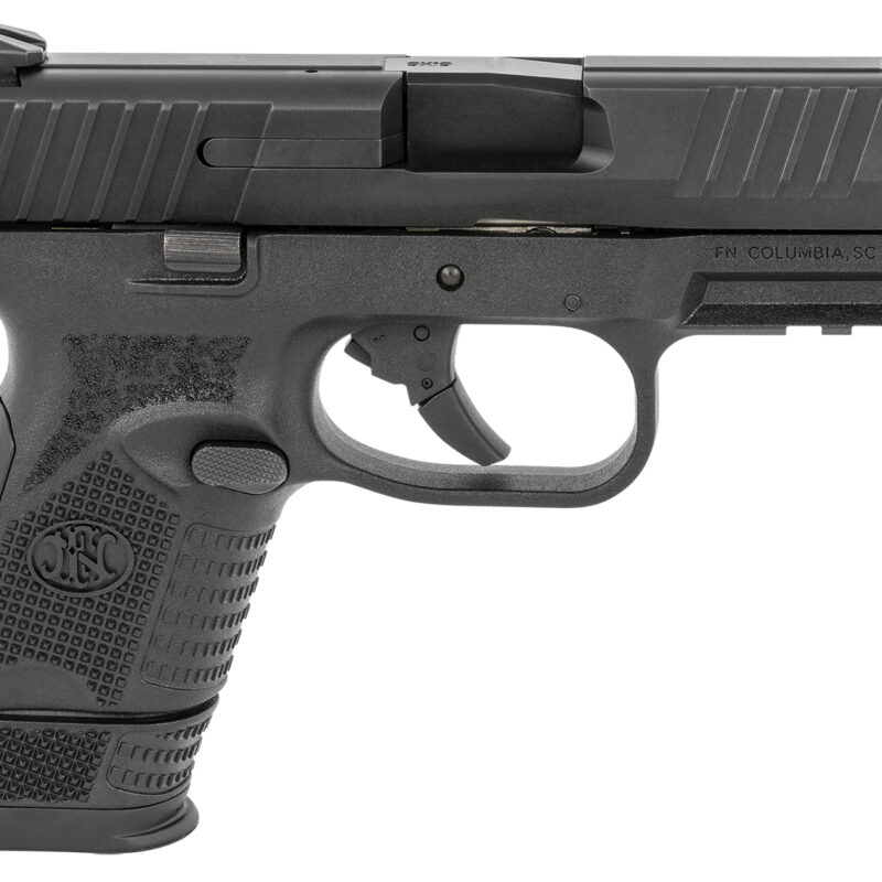 FN 66100815 509 Compact 9mm Luger 3.70" Barrel 12+1 Or 15+1, Matte Black Polymer Frame With Mounting Rail, Matte Black Stainless Steel Slide, No Manual  Safety