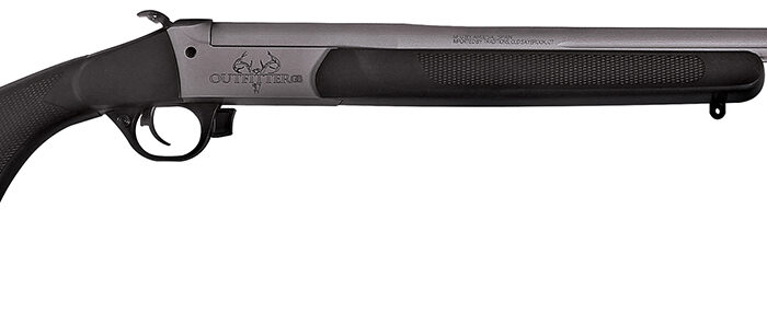 Traditions CR471130T Outfitter G3 Full Size 45-70 Gov 1rd 22" Stainless Cerakote Fluted Threaded Barrel, Drilled & Tapped Steel Receiver, Fixed Black Synthetic Stock, Right Hand