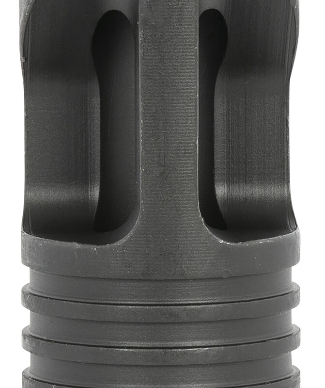 LBE Unlimited AK47-DP Dual Port Flash Hider Black with 14x1 LH Threads AK-Platform