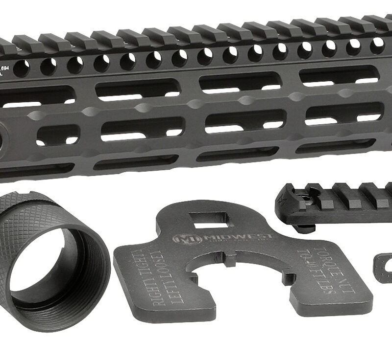 Midwest Industries MIG4M105 Tactical G4M Handguard Aluminum Black Anodized AR-15