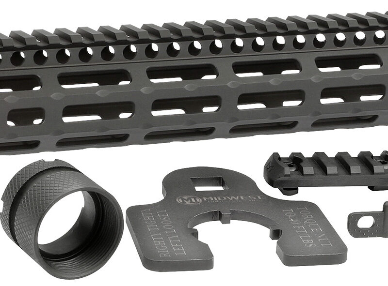 Midwest Industries MIG4M12625 Tactical G4M Handguard AR-15 Black Hardcoat Anodized Black 12.6" 6061-T6 Aluminum M-LOK