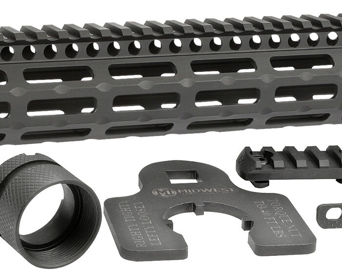 Midwest Industries MIG4M13375 Tactical G4M Handguard AR-15 Black Hardcoat Anodized Black 13.3" 6061-T6 Aluminum M-LOK