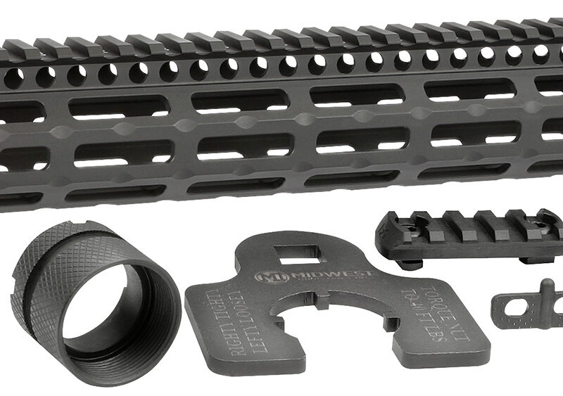 Midwest Industries MIG4M13375 Tactical G4M Handguard AR-15 Black Hardcoat Anodized Black 13.3" 6061-T6 Aluminum M-LOK
