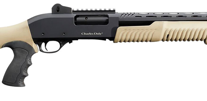 Charles Daly 930279 301  12 Gauge 3" 5+1 18.50" Barrel w/Heat Shield, Black Metal Finish,  Synthetic Flat Dark Earth Fixed Pistol Grip Stock & Forend, Auto Ejection, Includes 3 Choke Tubes