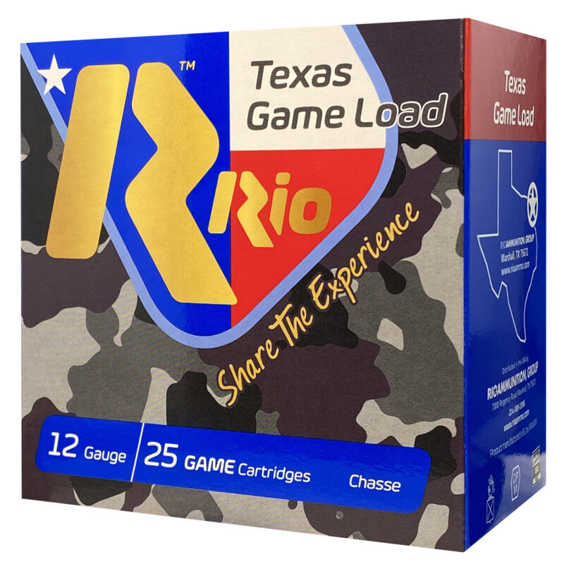 Rio Ammunition TGHV3675 Texas Game Load High Velocity 12Gauge 2.75" 1 1/4oz 7.5Shot 25 Per Box/10 Case