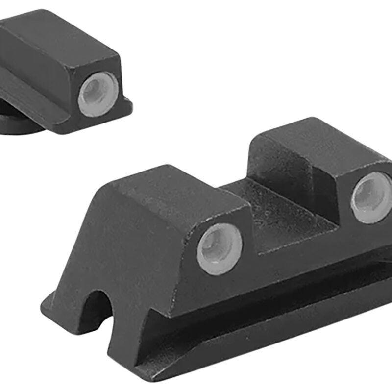 Meprolight USA 188023101 Tru-Dot  Green Tritium White Outline Front Sight-Green Tritium White Outline Rear Sight Walther Arms PPS/PPX/Creed