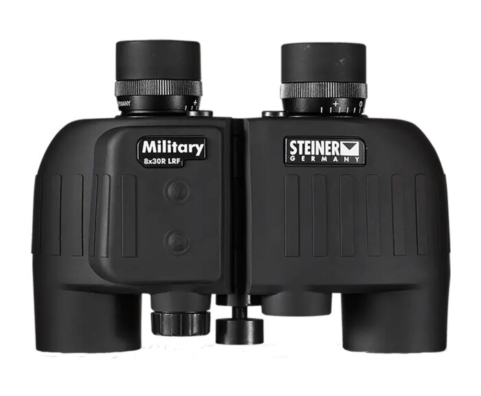 Steiner 2680 M830r Laser Rangefinder 8x 30mm Mil Radian Ranging Reticle, Floating Prism Auto Focus, Black Makrolon w/Rubber Armor