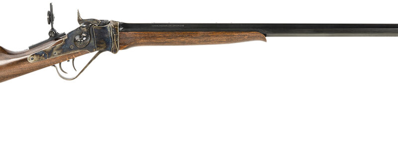 Taylors & Company 220069 Half-Pint Sharps 44-40 Win Caliber with 1rd Capacity, 26" Blued Barrel, Color Case Hardened Metal Finish & Walnut Stock Right Hand (Full Size)