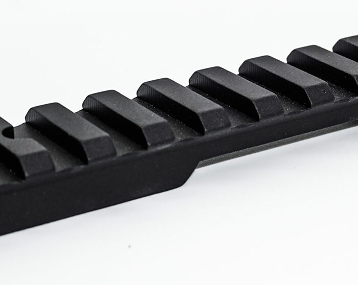 Talley P00252412 Picatinny Rail  Picatinny Black Anodized Aluminum Fits Browning T-Bolt 0 MOA