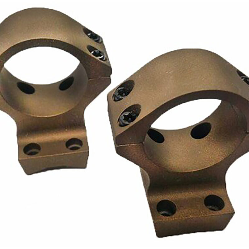 Talley HC730735 Scope Mount/Ring Combo  Burnt Bronze Aluminum 30mm Tube X-Bolt Low Rings Short/Long Action 0 MOA