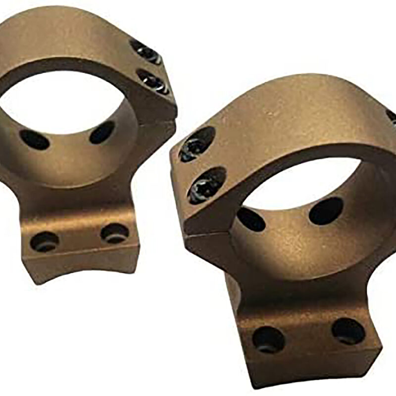 Talley HC840735 Scope Mount/Ring Combo  Burnt Bronze Aluminum 34mm Tube X-Bolt Medium Rings 0 MOA