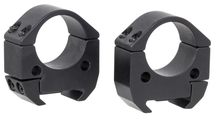 Talley TMS10M Modern Sporting  Black Anodized Aluminum 1" Tube Medium Picatinny Rail 0 MOA