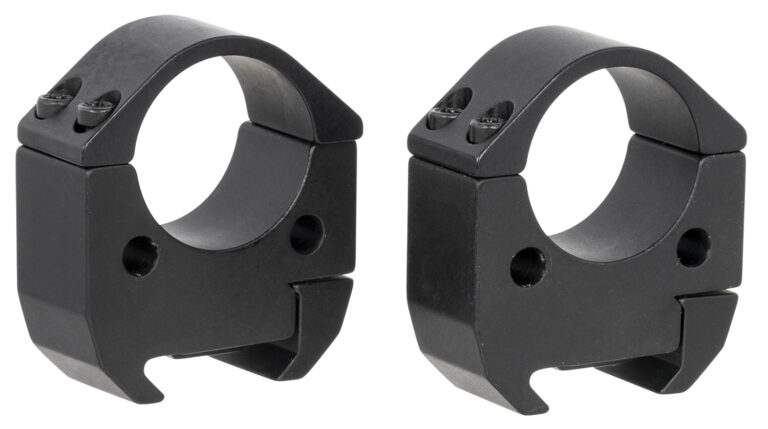 Talley TMS10H Modern Sporting  Black Anodized Aluminum 1" Tube High Picatinny Rail 0 MOA