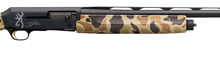Browning 011431204 Silver Field 12 Gauge 28" 3.5" 4+1, Alloy Receiver With Black/Charcoal Bi-Tone Finish, Vintage Tan Camo Synthetic Stock With Textured Gripping Surface