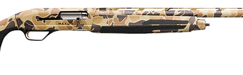 Browning 011740204 Maxus II  12 Gauge 3.5" 4+1 (2.75") 28" Barrel, Full Coverage Vintage Tan Camo, Trimmable Synthetic Stock w/Overmolded Grip Panels, SoftFlex Cheek Pad