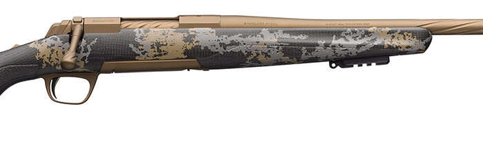 Browning 035538288 X-Bolt Mountain Pro 28 Nosler 3+1 26" MB Fluted Burnt Bronze Cerakote Accent Graphic Black Carbon Fiber Stock Right Hand (Full Size)