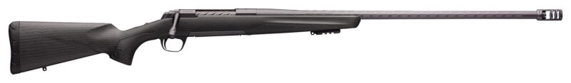 Browning 035543282 X-Bolt Pro Long Range 6.5 Creedmoor 4+1 26" Skip Fluted Heavy Barrel, Recoil Hawg Muzzle Brake, Spiral Fluted Bolt, Carbon Gray Elite Cerakote, Natural Carbon Fiber  Stock