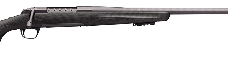 Browning 035543299 X-Bolt Pro Long Range 6.8 Western 3+1 26" Skip Fluted Heavy Barrel, Recoil Hawg Muzzle Brake, Spiral Fluted Bolt, Carbon Gray Elite Cerakote, Natural Carbon Fiber Stock
