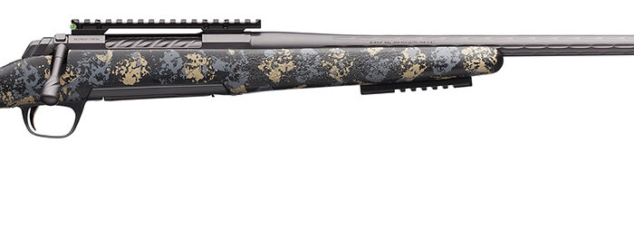 Browning 035545297 X-Bolt Pro Long Range 300 PRC 3+1 26" Fluted MB Carbon Gray Elite Cerakote Sonora Carbon Ambush Camo Fixed McMillan Game Scout Stock Right Hand (Full Size)