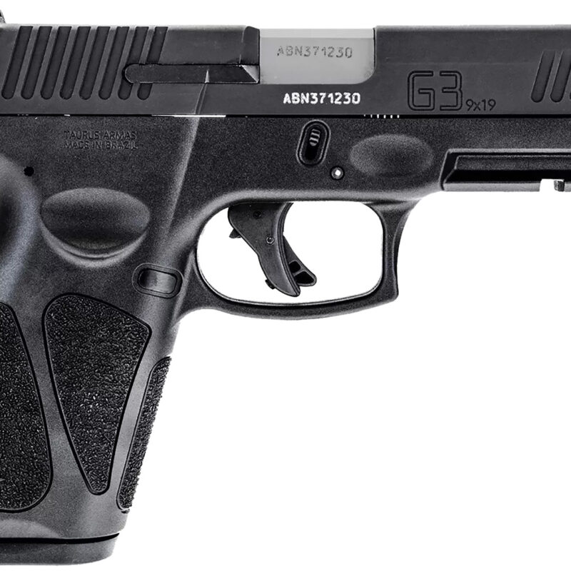Taurus 1G3B941 G3  Full Size Frame 9mm Luger 15+1/17+1 4" Matte Stainless Steel Barrel, Matte Black Tenifer Serrated Steel Slide, Black Polymer Frame w/Picatinny Rail, Black Polymer Grip, Right Hand