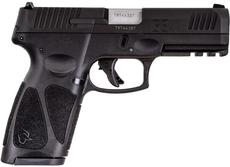 Taurus 1G3B94115 G3  Full Size Frame 9mm Luger 15+1 4" Matte Stainless Steel Barrel, Matte Black Tenifer Serrated Steel Slide, Black Polymer Frame w/Picatinny Rail, Black Polymer Grip, Right Hand
