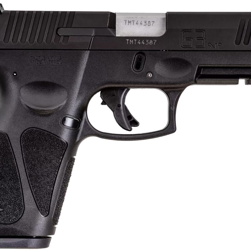 Taurus 1G3B94115 G3  Full Size Frame 9mm Luger 15+1 4" Matte Stainless Steel Barrel, Matte Black Tenifer Serrated Steel Slide, Black Polymer Frame w/Picatinny Rail, Black Polymer Grip, Right Hand