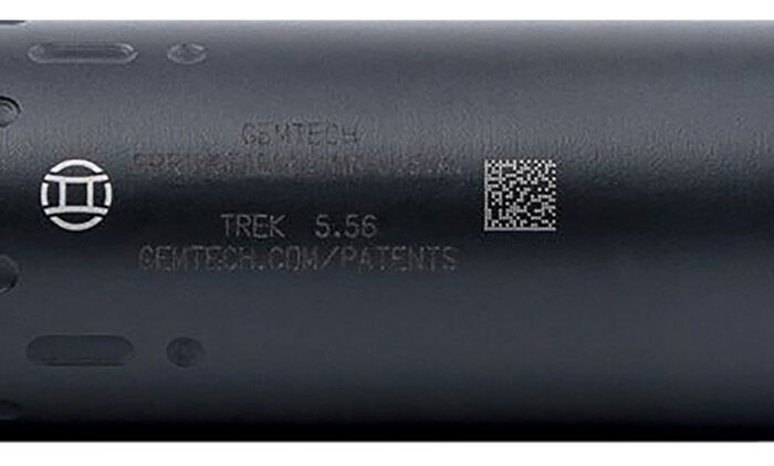 Gemtech 12110 Trek  5.56x45mm NATO 1.5" Black Cerakote 17-4 Stainless Steel 1/2"-28 tpi