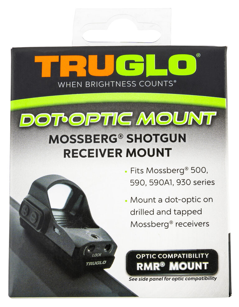 TruGlo TGTG8955M2 Shotgun Receiver Mount  Black Mossberg Trijicon RMR