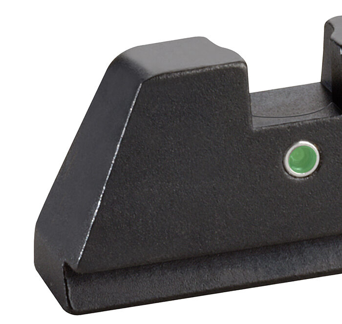 AmeriGlo GL191 Optic Compatible Sight Set for Glock  XL Tall Green Tritium White Outline Front Sight-Green Tritium  Rear Sight