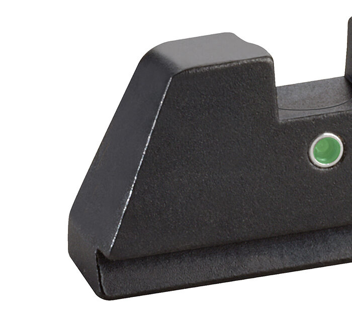 AmeriGlo GL391 Optic Compatible Sight Set for Glock  XL Tall Green Tritium LumiGreen Outline Front Sight-Green Tritium  Rear Sight