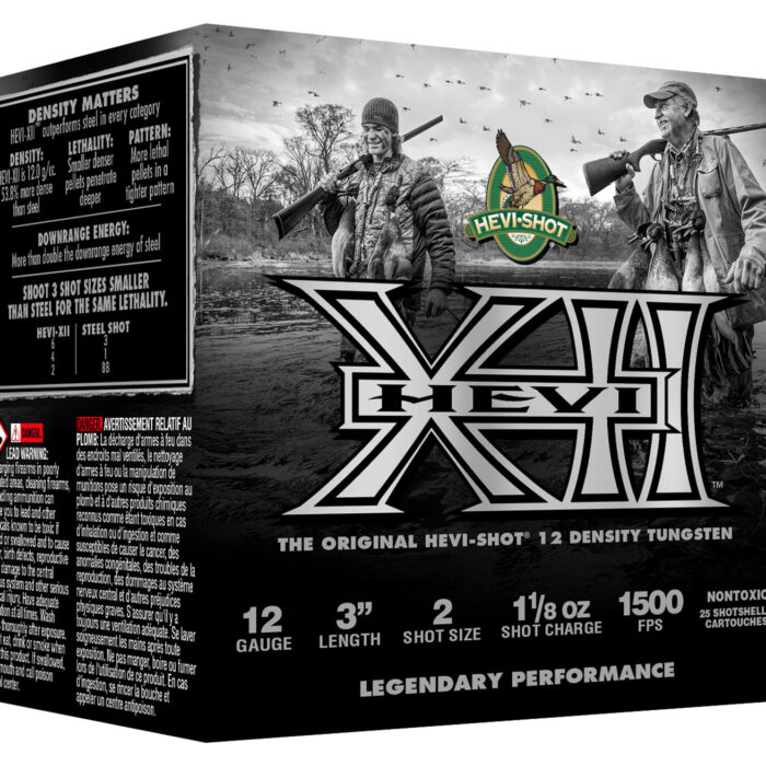 HEVI-Shot HS51302 HEVI-XII  12Gauge 3" 1 1/8oz Tungsten 2Shot 25 Per Box/10 Case