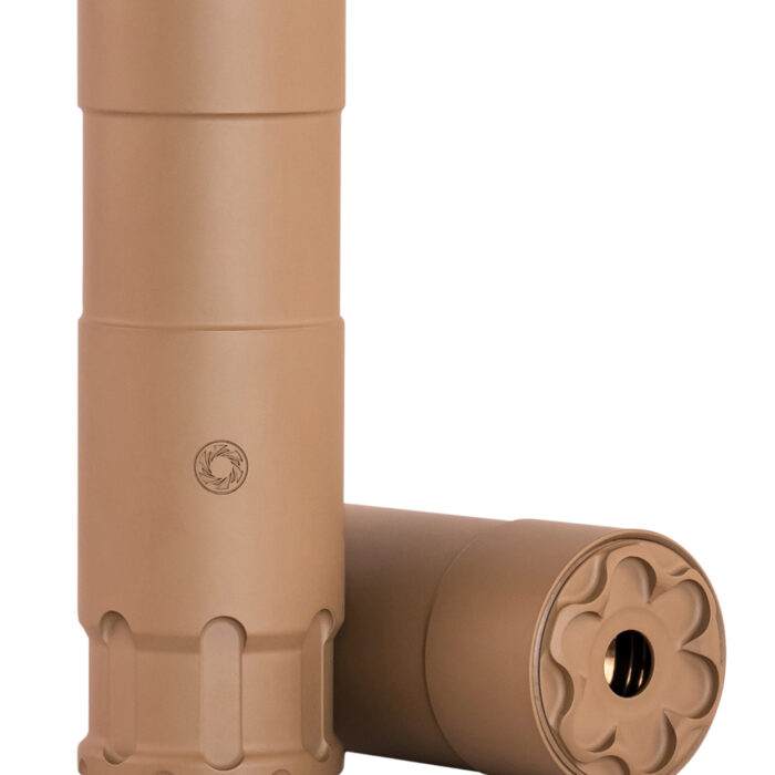 Rugged Suppressor OCUFDE22 Oculus22  22 LR 1.06" Flat Dark Earth Cerakote 17-4 Stainless Steel 1/2"-28 tpi