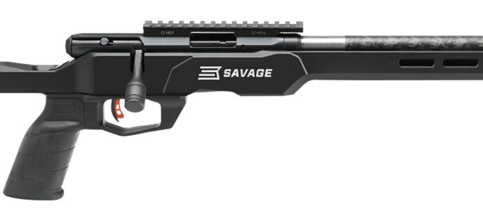 Savage Arms 70256 B22 Precision Lite Bolt 22 LR 18" Carbon Fiber Wrapped Barrel 10+1 Black Rec Black Adjustable MDT Aluminum Chassis Stock Black Polymer Grip Right Hand