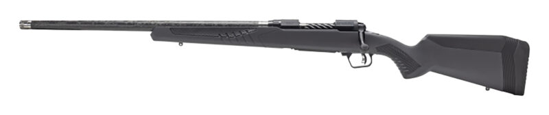 Savage Arms 57718 110 UltraLite Full Size 300 WSM 2+1 24" Carbon Fiber Threaded Barrel, Black Melonite Drilled & Tapped Stainless Steel Receiver, Adj AccuStock Matte Gray Synthetic Stock, Left Hand