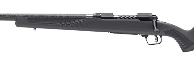 Savage Arms 57719 110 UltraLite Full Size 6.5 PRC 2+1 24" Carbon Fiber Threaded Barrel, Black Melonite Drilled & Tapped Stainless Steel Receiver, Adj AccuStock Matte Gray Synthetic Stock, Left Hand