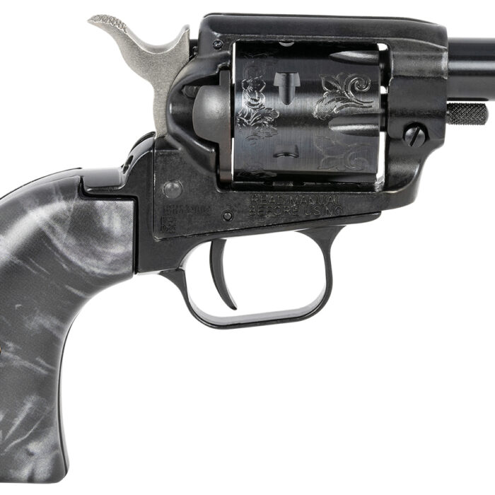 Heritage Mfg BK22B2BPSCLS2 Barkeep  Exclusive Grip 22 LR 6 Shot, 2" Black Steel Barrel, Black Zinc Alloy Frame, Black Engraved Cylinder, Black Pearl Grip, Manual Safety, Exposed Hammer