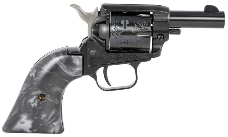 Heritage Mfg BK22B2BPSCLS2 Barkeep  Exclusive Grip 22 LR 6 Shot, 2" Black Steel Barrel, Black Zinc Alloy Frame, Black Engraved Cylinder, Black Pearl Grip, Manual Safety, Exposed Hammer